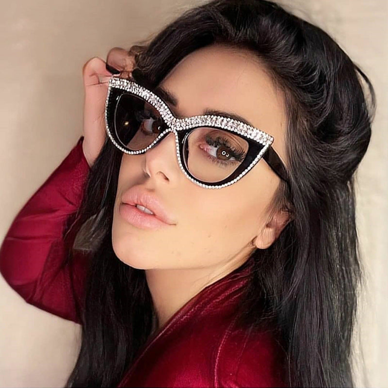 Fashion Diamond Cat-Eye Reading Glasses/Sunglasses👓