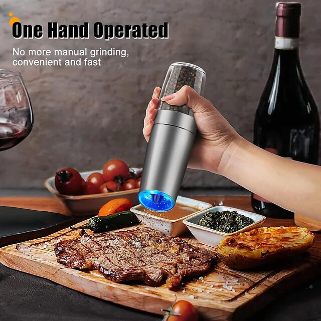 ✨Automatic Electric Gravity Salt & Pepper Grinder🌿