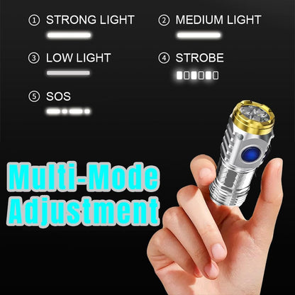 🔦Three-Eyed Monster Mini Flashlight: Ultimate Power, Pocket-Sized💡