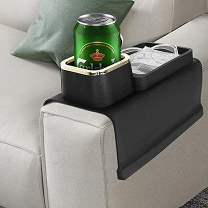 Multi-Functional Silicone Sofa Armrest Organizer with Cup Holder