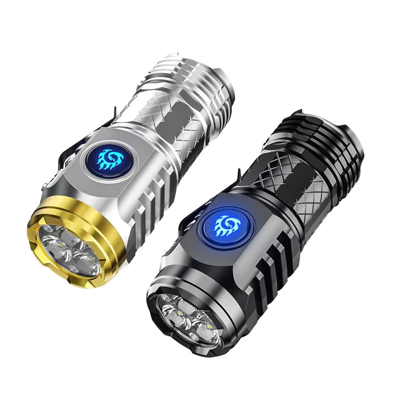 🔦Three-Eyed Monster Mini Flashlight: Ultimate Power, Pocket-Sized💡