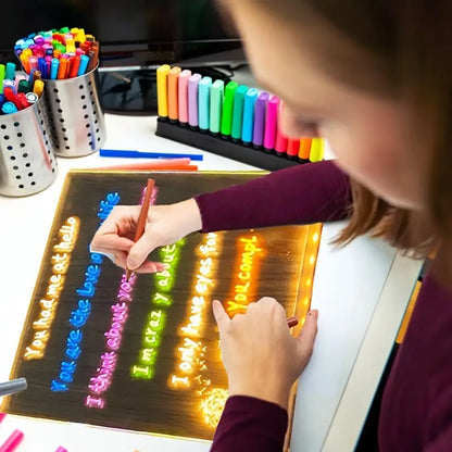 ✨ Illuminate Creativity with the Kids LED Writing Board – Fun, Learning, and Glow in One! 🖍️