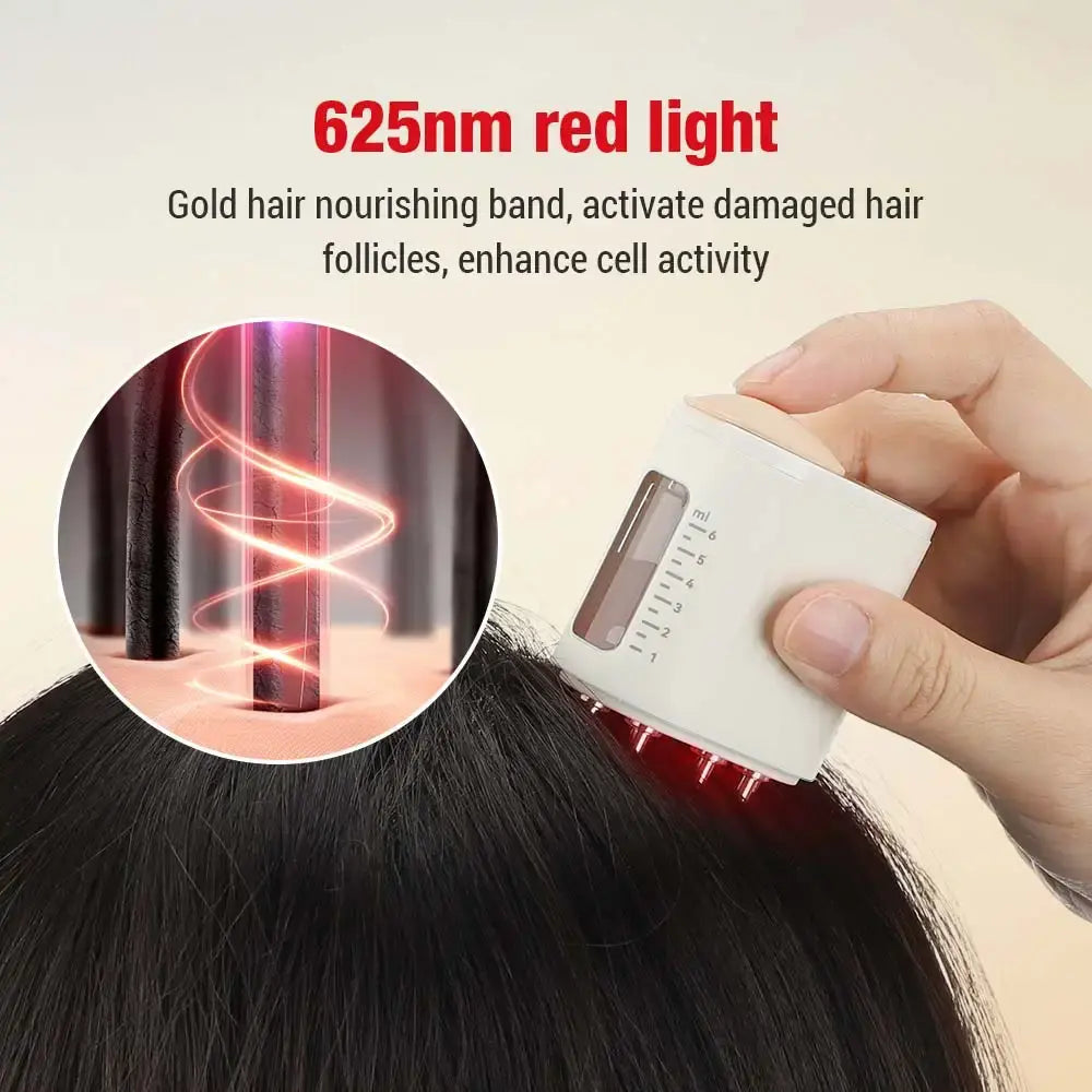 GlowHair 5-in-1 Red Light Therapy & Scalp Massager for Healthier, Fuller Hair✨💇‍♀️