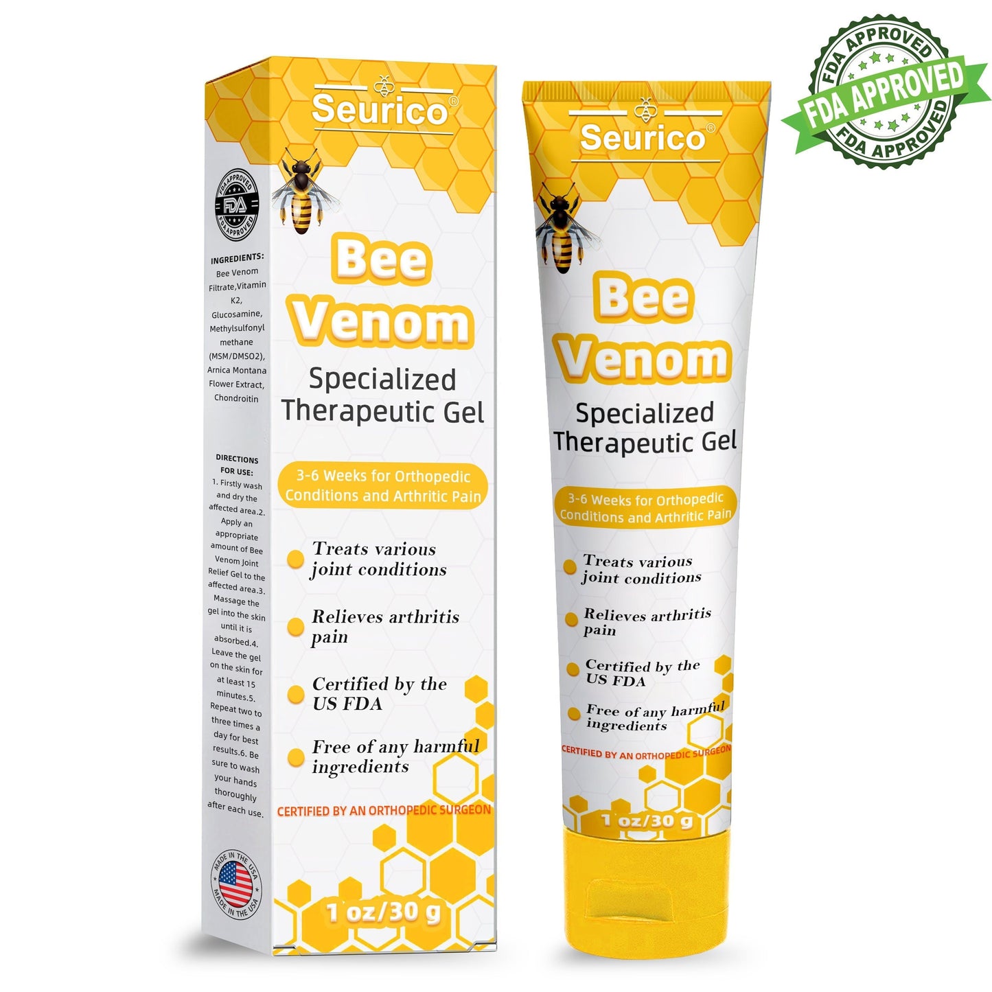 Seurico™  Bee Venom Joint Therapy Pain Relief Gel