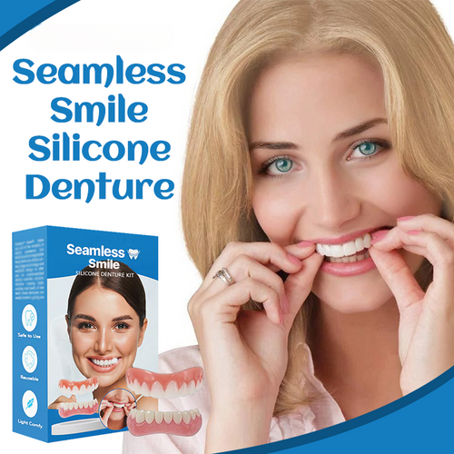 🎉Happy Holiday Deals 50% Off [Official Brand Store] Seamless Smile Silicone Denture Kit