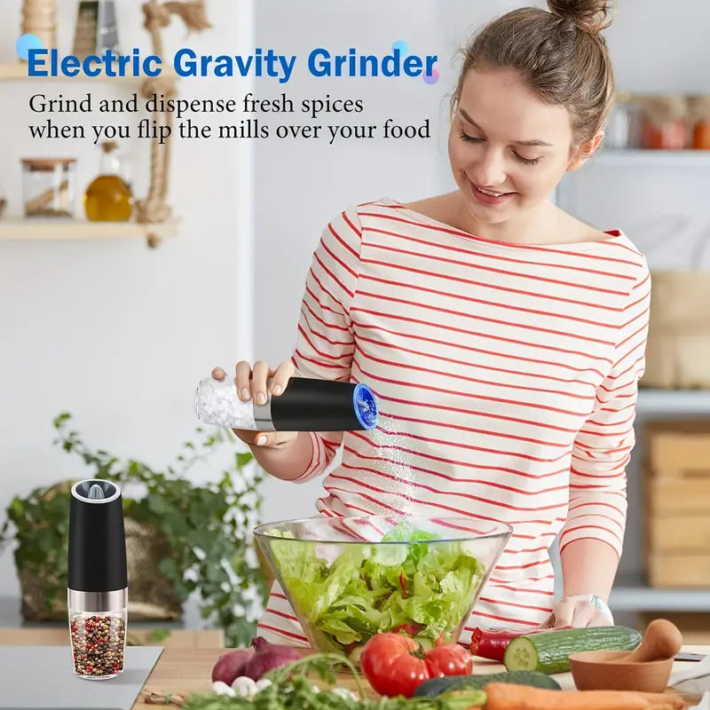 ✨Automatic Electric Gravity Salt & Pepper Grinder🌿