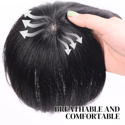 ✨Natural Clip-In Hair Topper for Thinning and Postpartum Hair Loss💇‍♀️