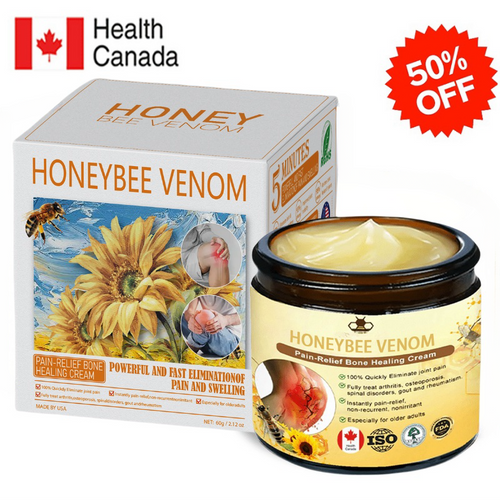 ✅Official Store: Honeybee-Venom Pain-Relief Bone Healing Cream👨‍⚕️Health Canada Professional Certification(Reducing joint swelling, pain, stiffness, redness, warmth, soreness, and joint fatigue)