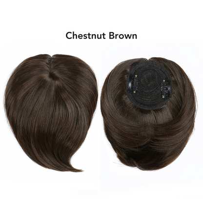 ✨Natural Clip-In Hair Topper for Thinning and Postpartum Hair Loss💇‍♀️