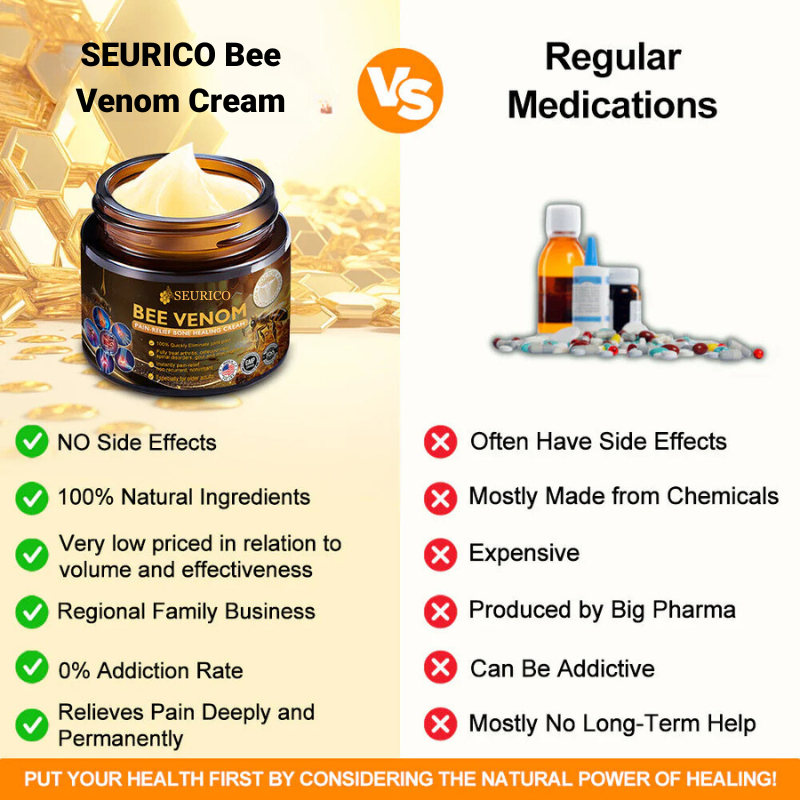 🎉Pre-Black Friday Deals 50% Off SEURICO Bee Venom Joint and Bone Cream (✨ Specifically designed for orthopedic diseases and joint pain ✨)