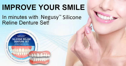 NEGUSY™ 💙Silicone Reline Denture Set（🔥Limited time discount 70%🔥)