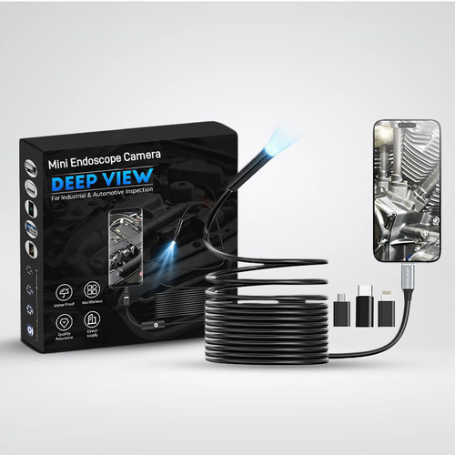 💥Black Friday Deals: Up to 50% Off!~Deep View Mini Endoscope Camera for Industrial & Automotive Inspection