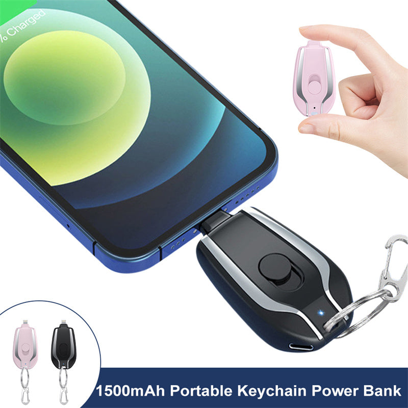 ✨Ultra-Compact Emergency Mini Powerbank Keychain🔋