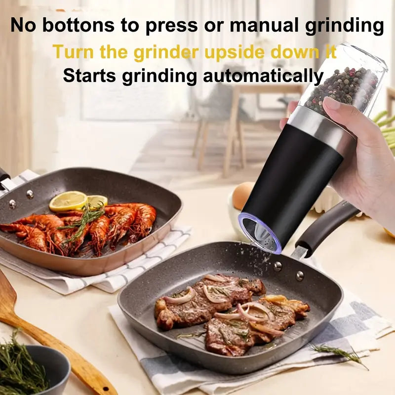 ✨Automatic Electric Gravity Salt & Pepper Grinder🌿