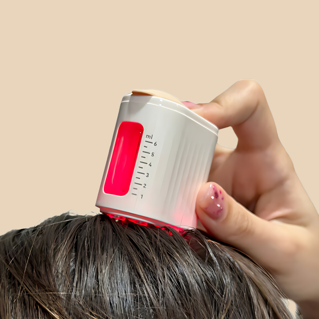 GlowHair 5-in-1 Red Light Therapy & Scalp Massager for Healthier, Fuller Hair✨💇‍♀️