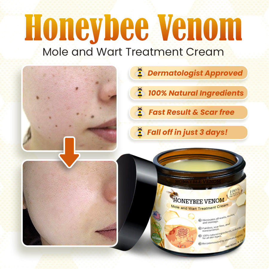 🎉Pre-Black Friday Deals 50% Off Honeybee Venom Mole and Wart Cream